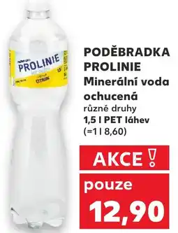 Kaufland PODĚBRADKA PROLINIE Minerální voda ochucená nabídka