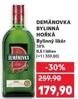 Kaufland DEMÄNOVKA BYLINNÁ HOŘKÁ Bylinný likér nabídka