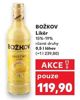 Kaufland BOŽKOV Likér nabídka