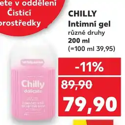 Kaufland CHILLY Intimní gel nabídka