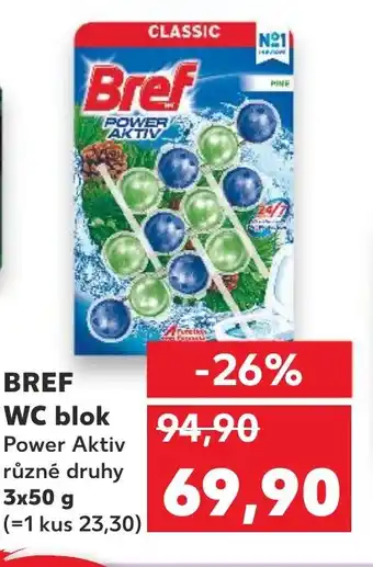 Kaufland BREF WC blok nabídka