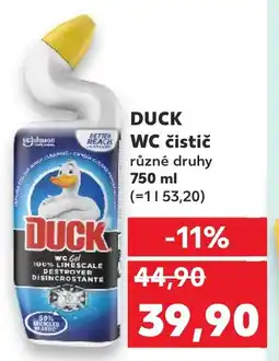 Kaufland DUCK WC čistič nabídka