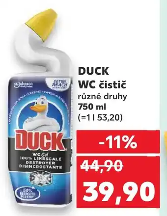 Kaufland DUCK WC čistič nabídka