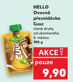 Kaufland HELLO Ovocná přesnídávka Cuuc nabídka
