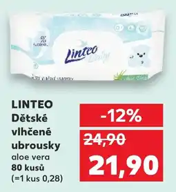 Kaufland LINTEO Dětské vlhčené ubrousky nabídka