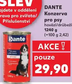 Kaufland DANTE Konzerva pro psy nabídka