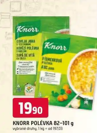 Trefa KNORR POLÉVKA 82-101 g nabídka