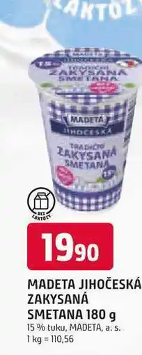 Trefa MADETA JIHOČESKÁ ZAKYSANÁ SMETANA 180 g 15% tuku nabídka