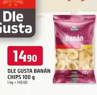 Trefa DLE GUSTA BANÁN CHIPS 100 g nabídka