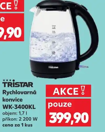 Kaufland TRISTAR Rychlovarná konvice WK-3400KL nabídka