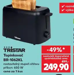 Kaufland TRISTAR Topinkovač BR-1062KL nabídka