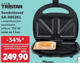 Kaufland TRISTAR Sendvičovač SA-3052KL nabídka