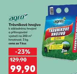 Kaufland AGRO Trávníkové hnojivo nabídka