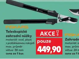 Kaufland FISKARS Teleskopické zahradní nůžky nabídka