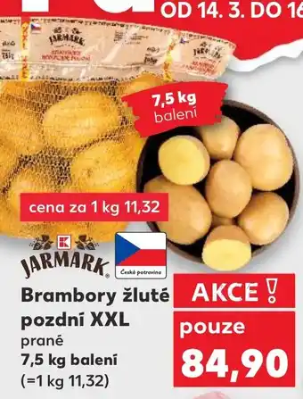 Kaufland Brambory žluté pozdní XXL nabídka