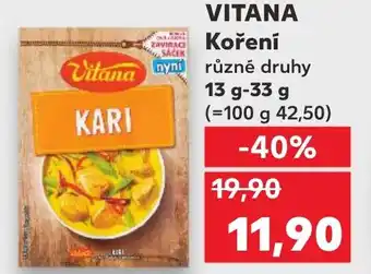 Kaufland VITANA Koření nabídka