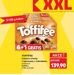 Kaufland TOFFIFEE Lískové ořechy v karamelu s čokoládou nabídka