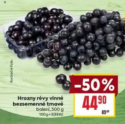 Billa Hrozny révy vinné bezsemenné tmavé nabídka