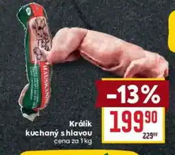 Billa Králík kuchaný s hlavou nabídka