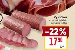 Billa Vysočina nabídka