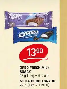 Flop MILKA CHOCO SNACK 29 g nabídka