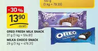 Flop MILKA CHOCO SNACK 29 g nabídka