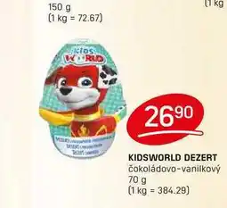 Flop KIDSWORLD DEZERT čokoládovo-vanilkový 70 g nabídka
