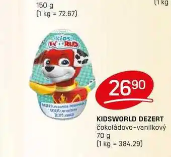 Flop KIDSWORLD DEZERT čokoládovo-vanilkový 70 g nabídka
