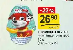 Flop KIDSWORLD DEZERT čokoládovo-vanilkový 70 g nabídka