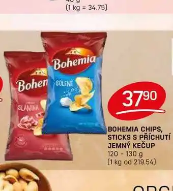 Flop BOHEMIA CHIPS, STICKS S PŘÍCHUTÍ JEMNÝ KEČUP 120-130 g nabídka