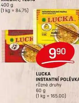 Flop LUCKA INSTANTNÍ POLÉVKA různé druhy 60 g nabídka