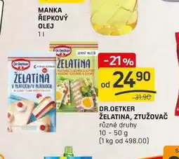 Flop DR.OETKER ŽELATINA, ZTUŽOVAČ různé druhy 10-50 g nabídka