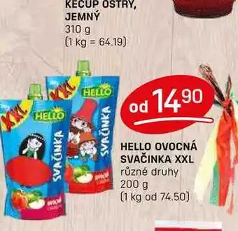 Flop HELLO OVOCNÁ SVAČINKA XXL různé druhy 200 g nabídka