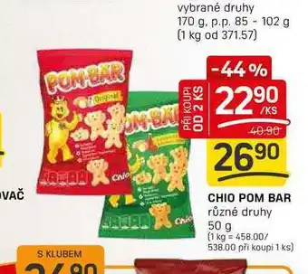 Flop CHIO POM BAR různé druhy 50 g nabídka