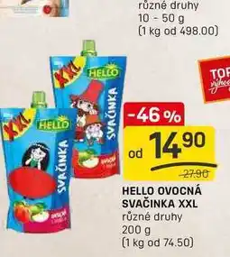 Flop HELLO OVOCNÁ SVAČINKA XXL různé druhy 200 g nabídka