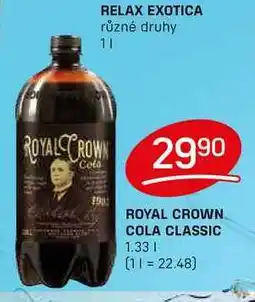 Flop ROYAL CROWN COLA CLASSIC 1.33l nabídka