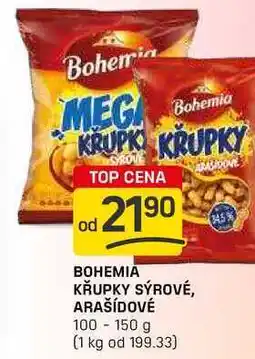 Flop BOHEMIA KŘUPKY SÝROVÉ, ARAŠÍDOVÉ 100-150 g nabídka