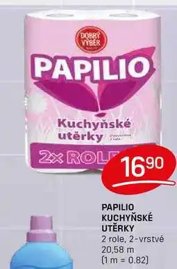 Flop PAPILIO KUCHYŇSKÉ UTĚRKY 2 role, 2-vrstvé 20,58 m nabídka