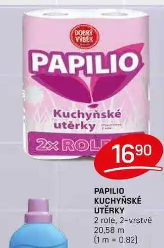 Flop PAPILIO KUCHYŇSKÉ UTĚRKY 2 role, 2-vrstvé 20,58 m nabídka