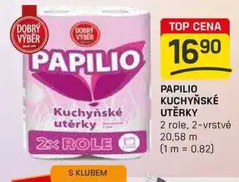 Flop PAPILIO KUCHYŇSKÉ UTĚRKY 2 role, 2-vrstvé 20,58 m nabídka