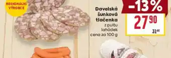 Billa Davelská ξυηκονά tlačenka nabídka