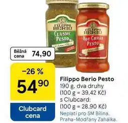 Tesco Filippo Berio Pesto, 190 g. dva druhy nabídka