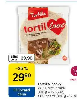 Tesco Tortilla Placky, 240 g, více druhů nabídka