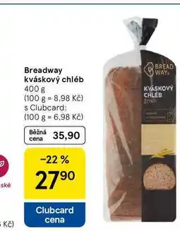 Tesco Breadway kváskový chléb, 400 g nabídka