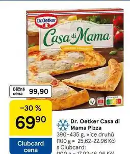 Tesco Dr. Oetker Casa di Mama Pizza, 390-435 g, více druhů nabídka