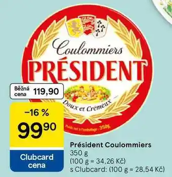 Tesco Président Coulommiers, 350 g nabídka