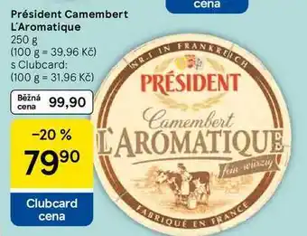 Tesco Président Camembert L'Aromatique, 250 g nabídka