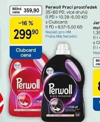 Tesco Perwoll Prací prostředek, 35-60 PD, více druhů nabídka