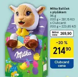 Tesco Milka Balíček s plyšákem, 96 g nabídka