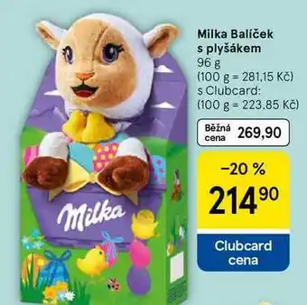 Tesco Milka Balíček s plyšákem, 96 g nabídka